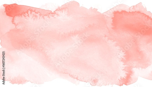 Soft, blush-toned watercolor wash