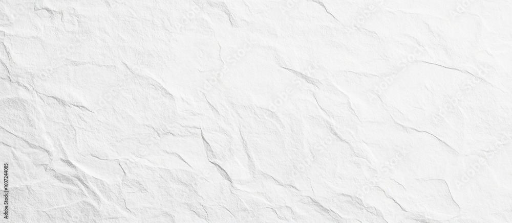 Fototapeta premium Textured white surface with crinkled folds