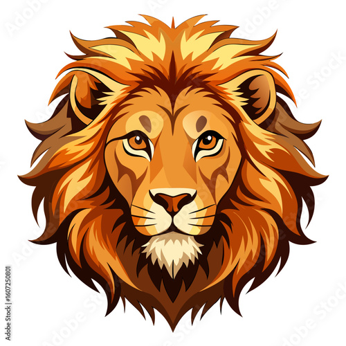 lion head vector
