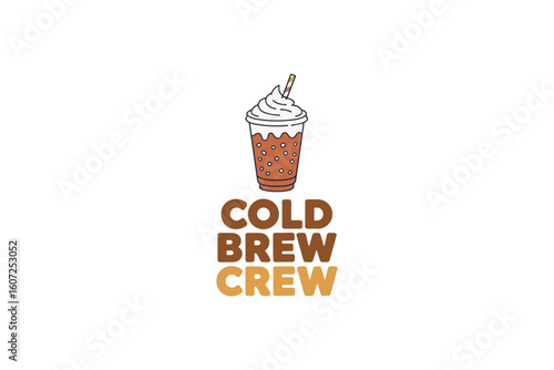 Iced Coffee Drink Funny Quotes Vector Graphic