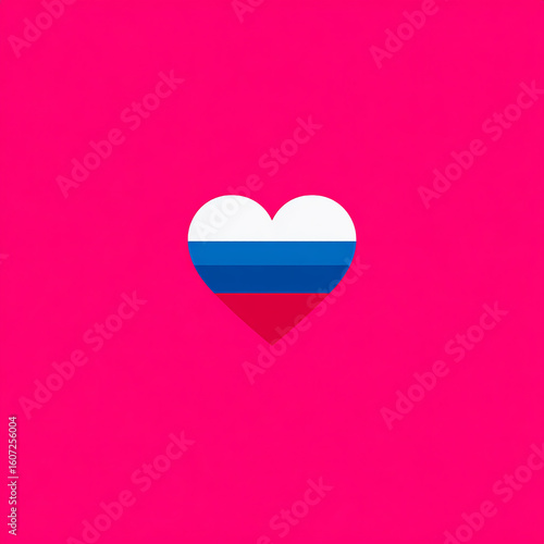 Free Download  heart with flag of France against blue background made with generative AI - GFXLoad