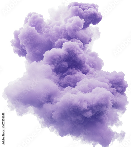 A vibrant purple cloud shape