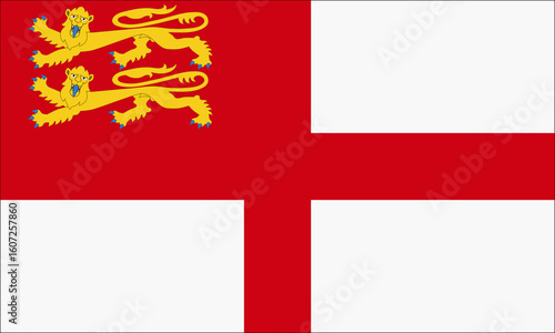 Sark Channel Islands flag background