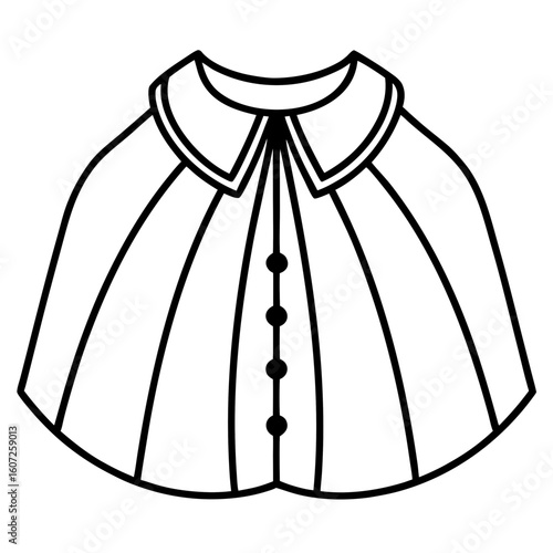 Minimal Capelet Silhouette 