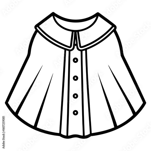 Minimal Capelet Silhouette 