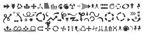 Big Set of Colourful Arrows vector