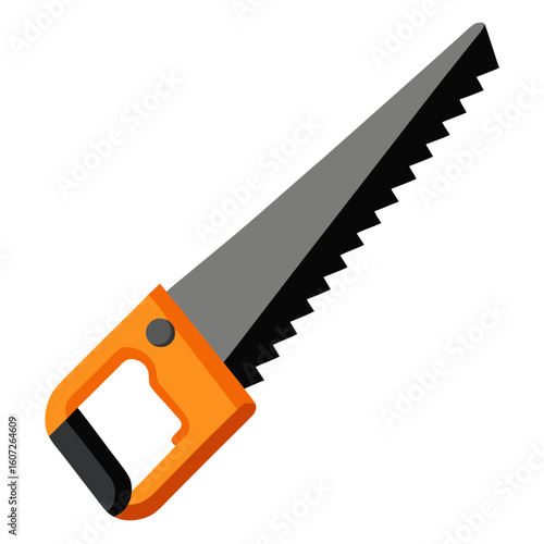 saw isolated on white background