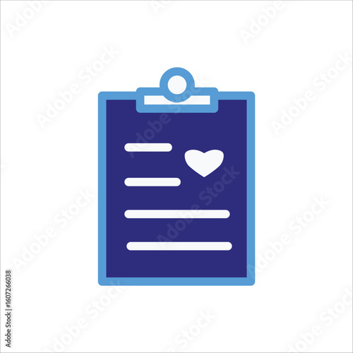 Healthcare Report Icons. Simple colored Vector Illustration