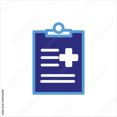 Diagnosis Healthcare Icons. Simple colored Vector Illustration