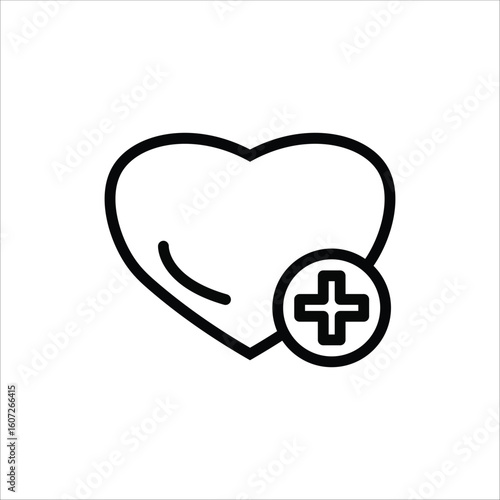 Health Icons. Simple Line Vector Illustration