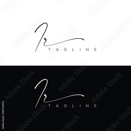 Elegant IR Signature Logo Design