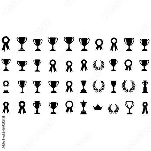 sports icons set