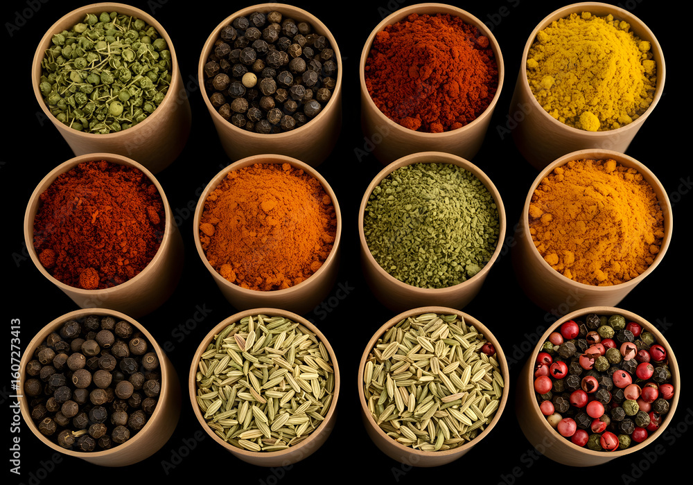 Gourmet Spices Collection Aromatic Herbs Flavor Food Ingredients Gourmet Spices Collection Aromatic Herbs Flavor Food Ingredients