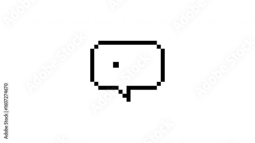 Chat speech or dialogue in pixel art animation