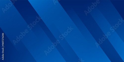 Abstract blue background with glowing geometric lines. Modern blue gradient square shape design. Futuristic technology concept. Suit for brochure,