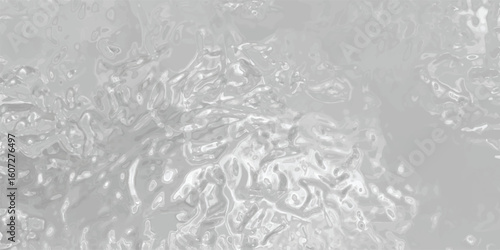 A fluid aqueous rendering presenting a dynamic, organic composition displaying a textured, evocative representation in shades of gray and white