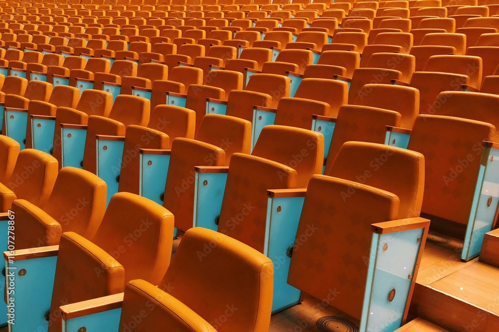 Fototapeta premium rows of chairs
