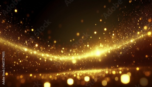 gold sparkles background shining particles
