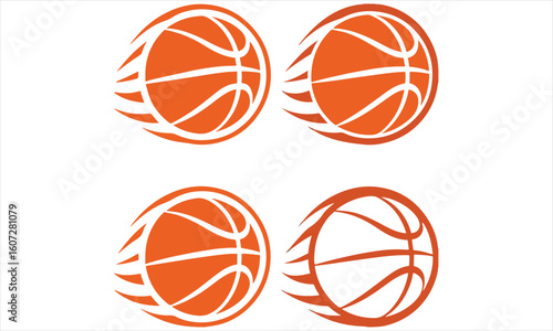 Basketball Clipart Bundle – Icons, Players, Slam Dunk, Fire Ball & Vector Sports Art