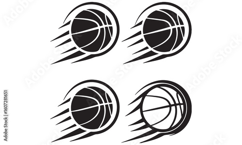 Basketball Clipart Bundle – Icons, Players, Slam Dunk, Fire Ball & Vector Sports Art