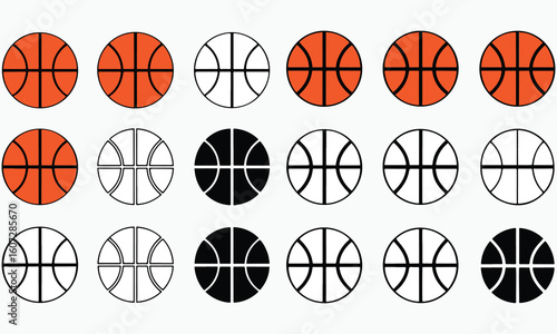 Basketball Clipart Bundle – Icons, Players, Slam Dunk, Fire Ball & Vector Sports Art