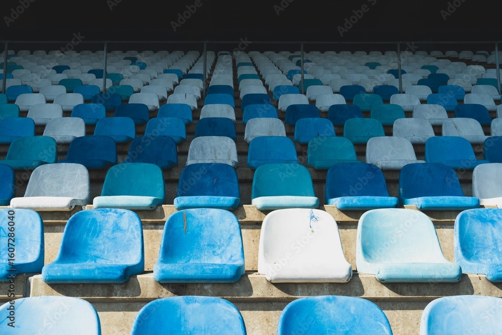Fototapeta premium rows of chairs