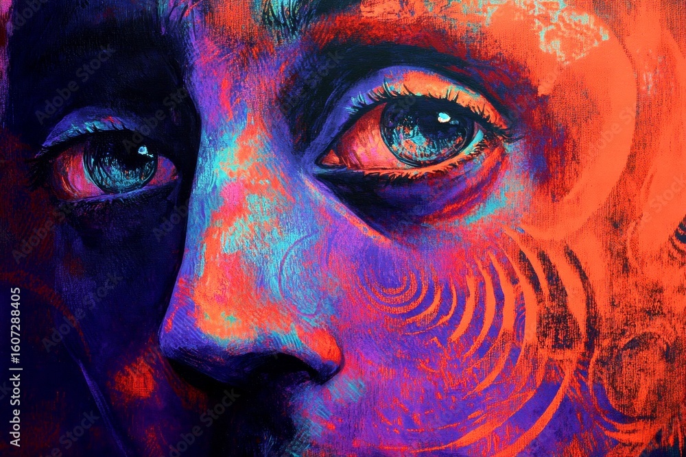 Fototapeta premium Substance abuse - cause of depression: abstract image of mental state. Metaphorical substance abuse awareness of a loss of pleasure or interest. Depressed feelings. Depression symptoms.