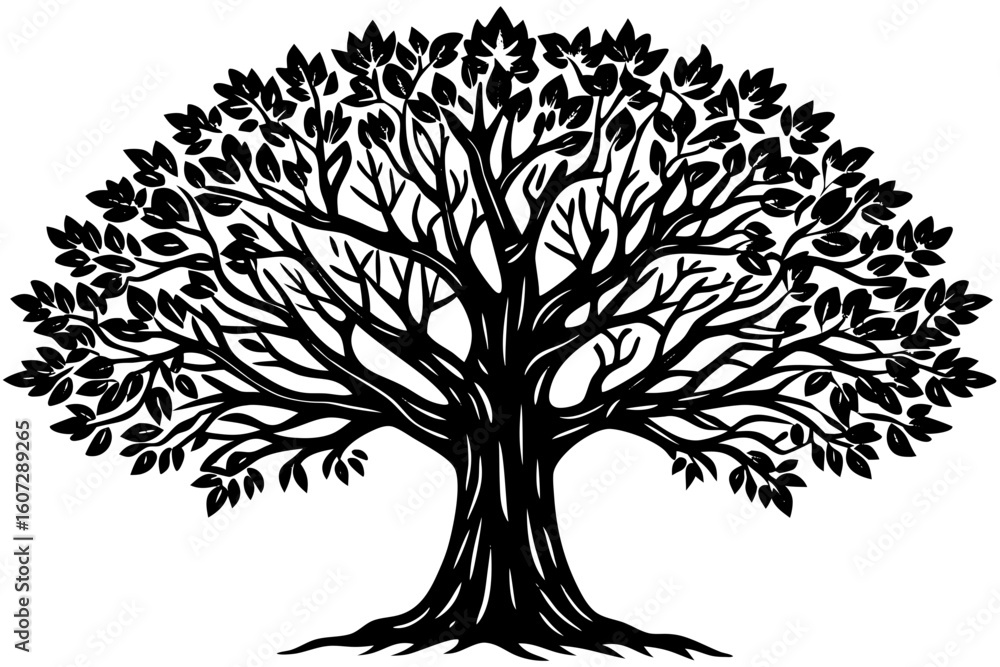 Obraz premium tree with roots vector