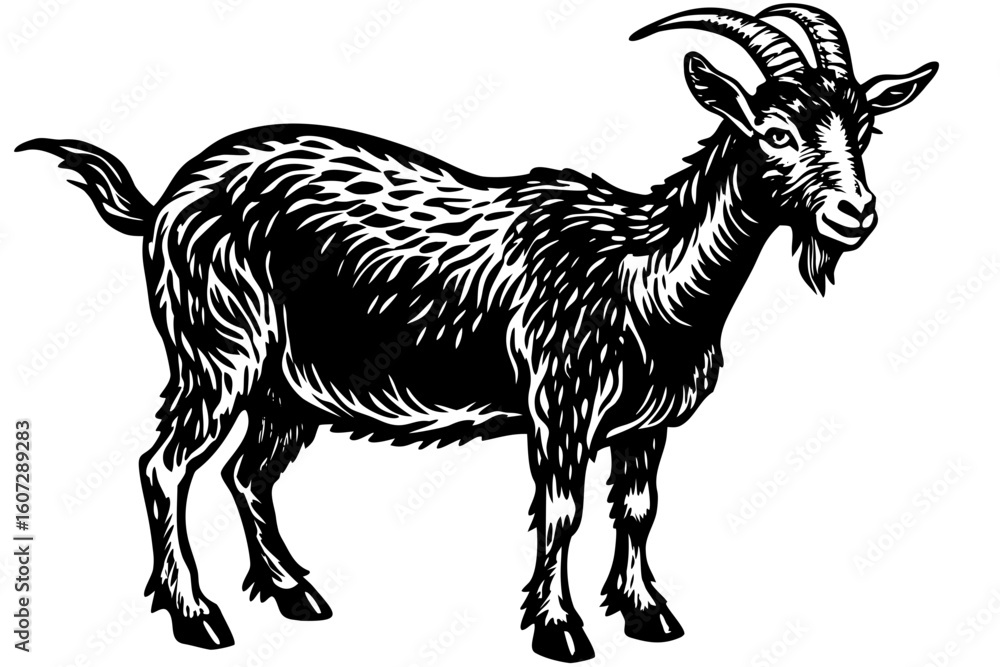 Fototapeta premium goat vector style