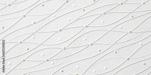 Elegant White Wavy Lines an...
