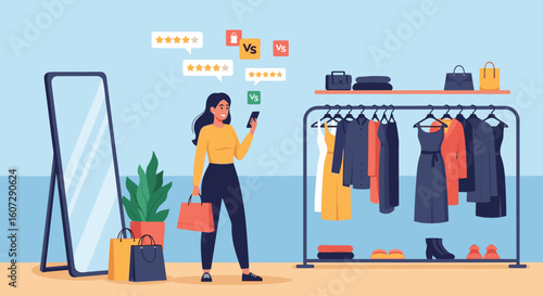 Discovering New Fashion Trends Through Online Shopping Apps and Social Media