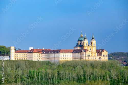 Convent Melk at river Danube in Lower Austria