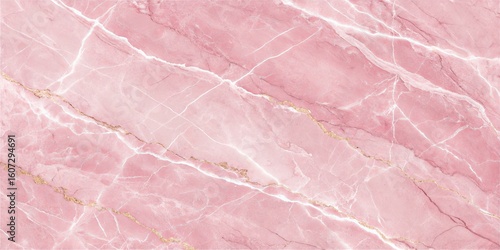 Pink Marble Texture with Go...
