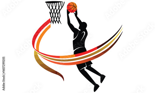 Basketball Clipart Bundle – Icons, Players, Slam Dunk, Fire Ball & Vector Sports Art