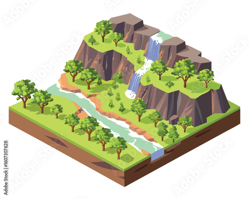  isometric little on forest island