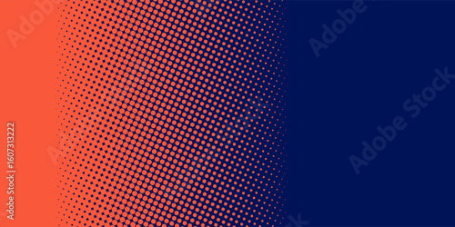 Dotted gradient vector illustration, white and black halftone background, horizontal seamless dotted lines, monochrome dots texture backdrop, retro effect. modern