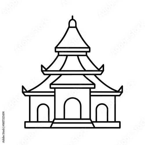 temple coloring page