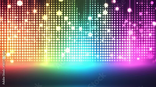 Energetic multicolored led wall flashing lights, ideal for nightclub dance stage backgrounds