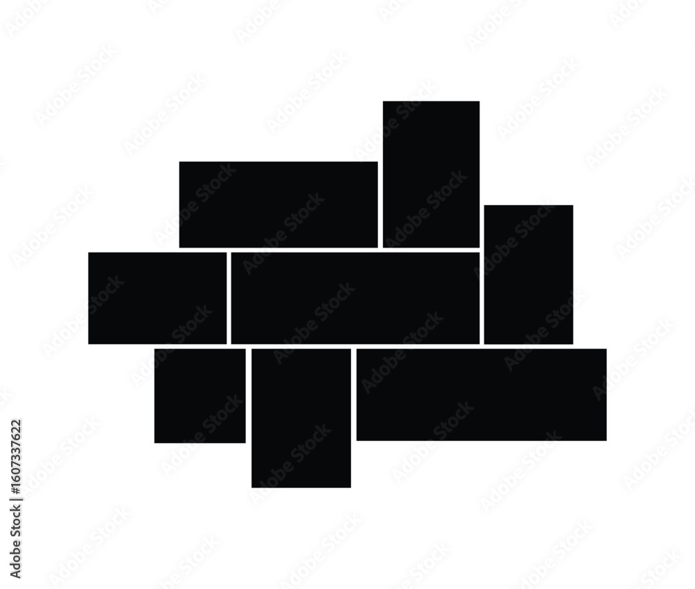 Asymmetrical 8 photo collage vector illustration.. Collage template for picture album presentation. interior photo presentation by collage Asymmetrical 8 photo collage vector illustration.. Collage template for picture album presentation. interior photo presentation by collage
