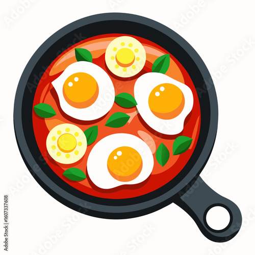 fried eggs with bacon