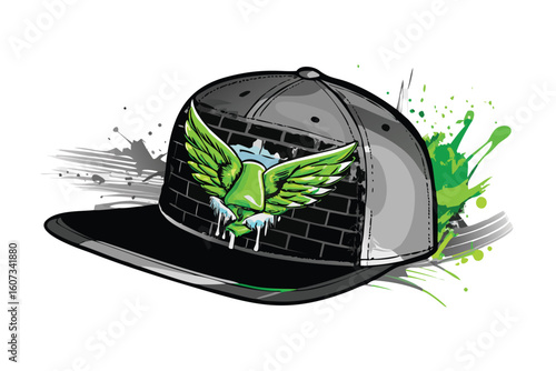 Snapback Cap Logo for T-shirts & Streetwear Branding - Urban Emblem