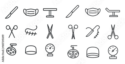 Surgical Tools Icons