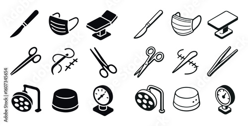 Surgical Instruments Icons