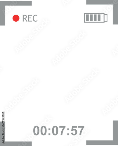 vector illustration background video record film camera screen