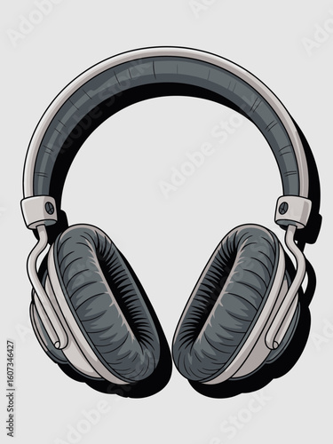 headphones isolated on white background