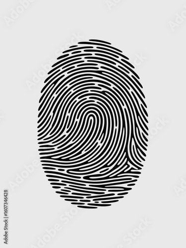 Wallpaper Mural fingerprint vector illustration Torontodigital.ca