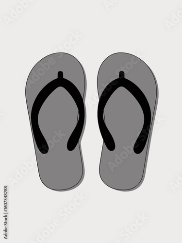 blue flip flops