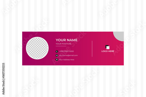 This is an Email Signature. Where the logo is given with contact