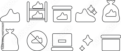 Shoe care icons set, footwear cleaning and maintenance collection, leather polish and repair group in flat and line style, brush, shine, protection, tools, sneaker, boot, fashion vector