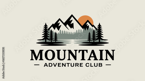vector illustration of a mountain landscape